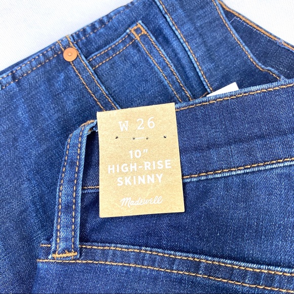 NWT Madewell 10" High-Rise Skinny Jeans - Picture 6 of 6